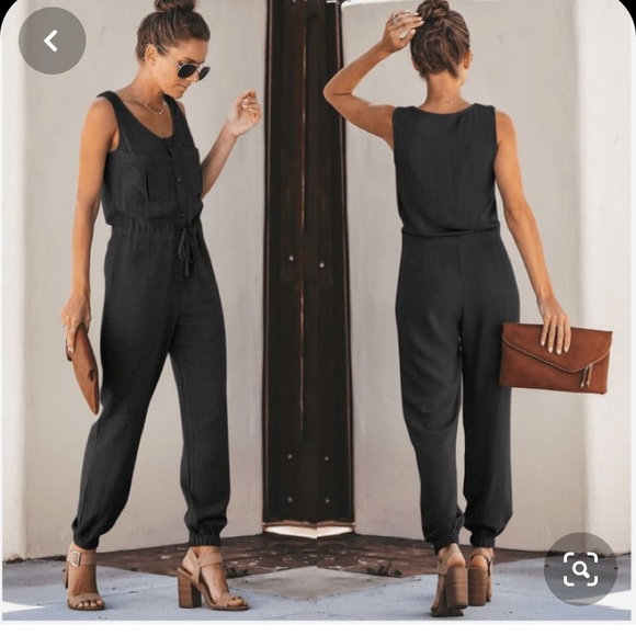 Naked Zebra Pants - Black jumpsuit. Size medium but runs small.